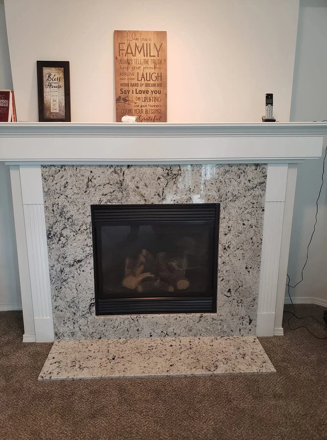 Fireplace Transformation after